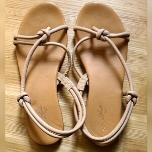 Nude strap sandals